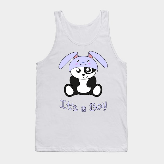 Panda, It's a boy, for birth, birthday, baby boy Tank Top by IDesign23